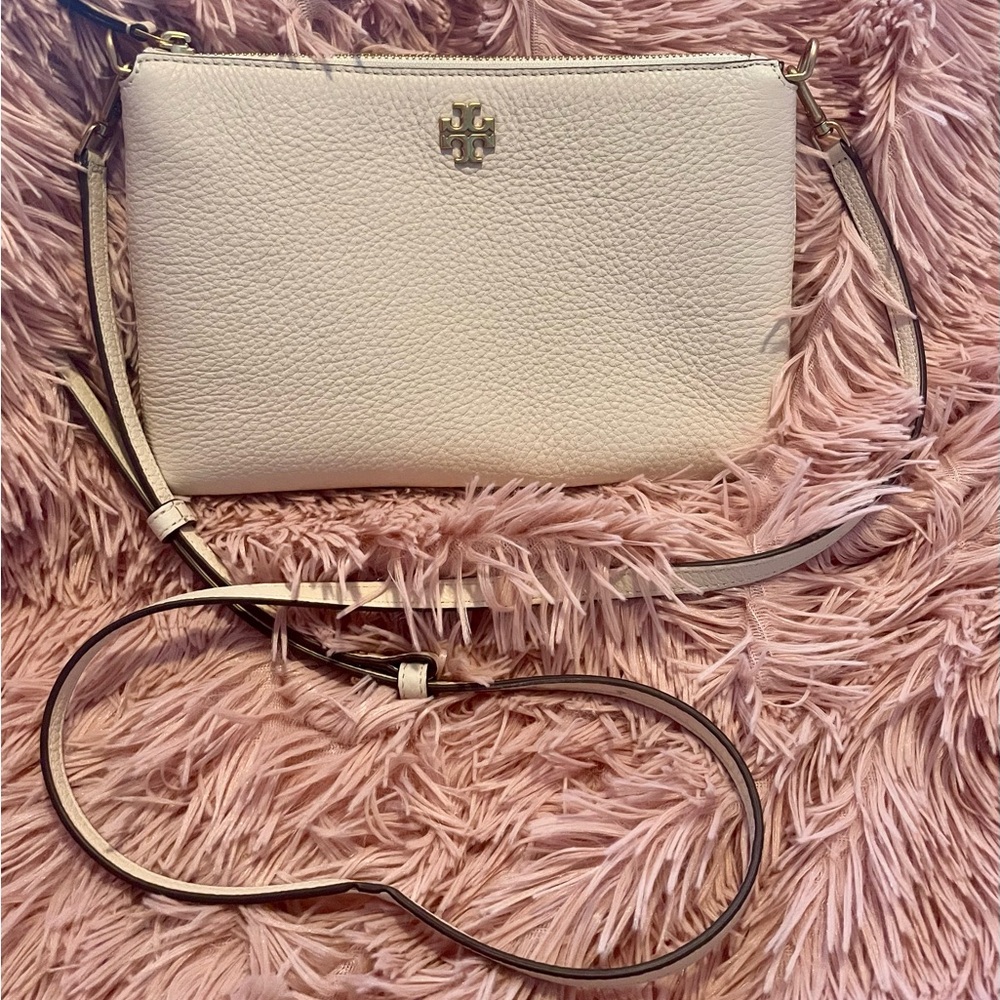 Tory Burch Mercer pebbled zip crossbody